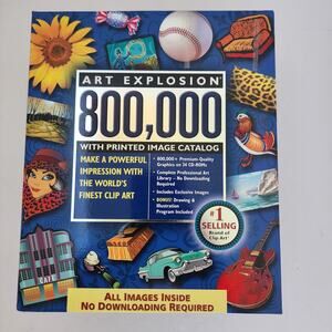 Nova Development Art Explosion used 800,000 Images 34 CDs with Book Catalog